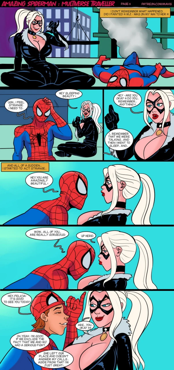 black-cat-marvelfelicia-hardypeter-parkerspider-man