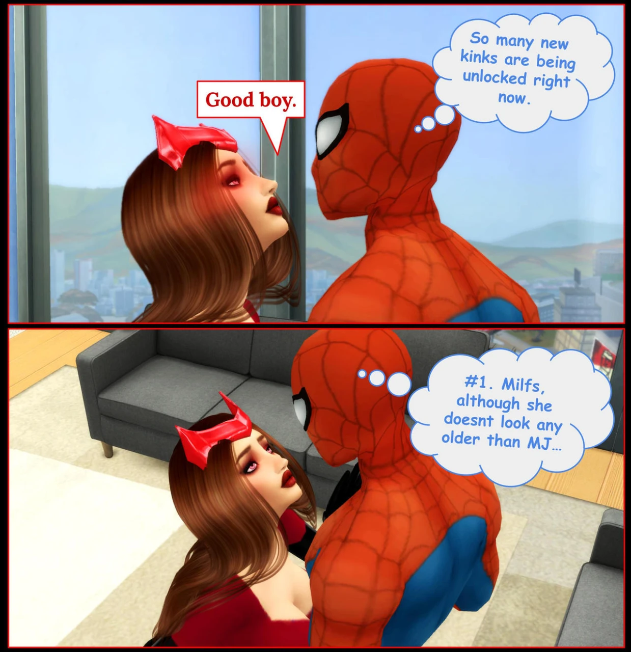 peter-parkerscarlet-witchspider-manwanda-maximoff