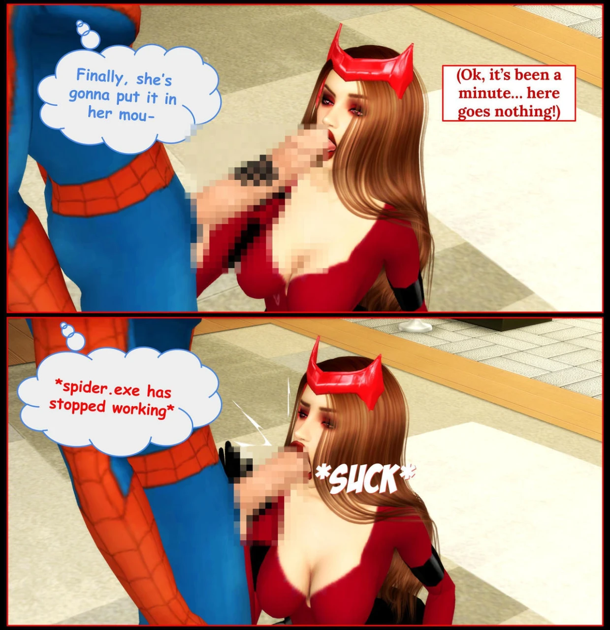 peter-parkerscarlet-witchspider-manwanda-maximoff