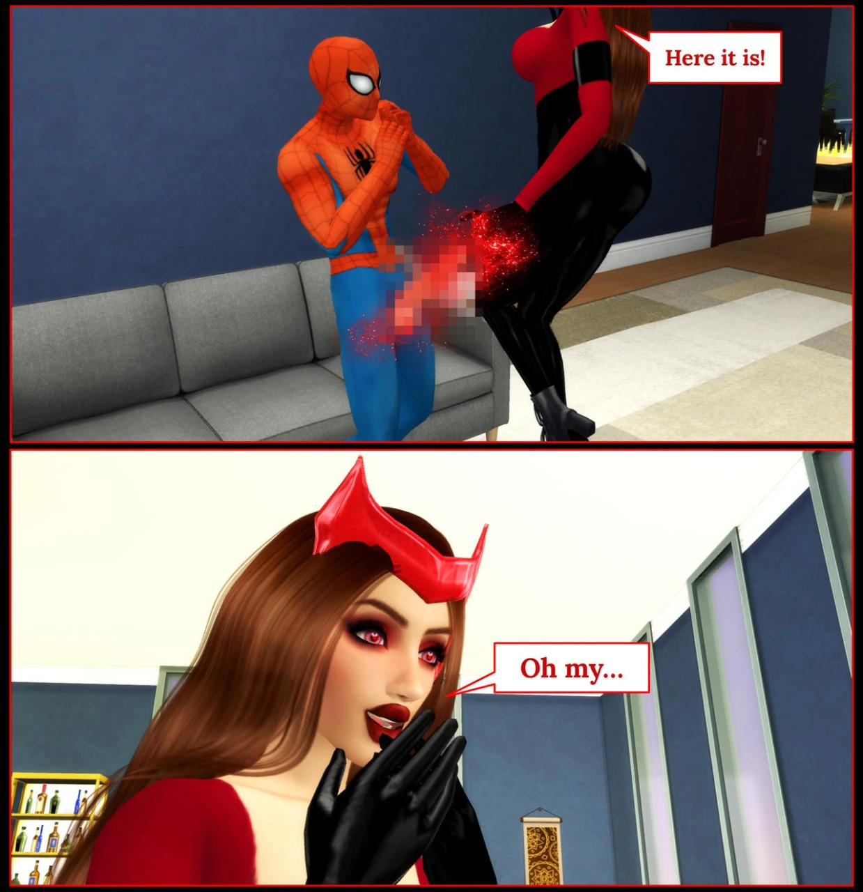 peter-parkerscarlet-witchspider-manwanda-maximoff