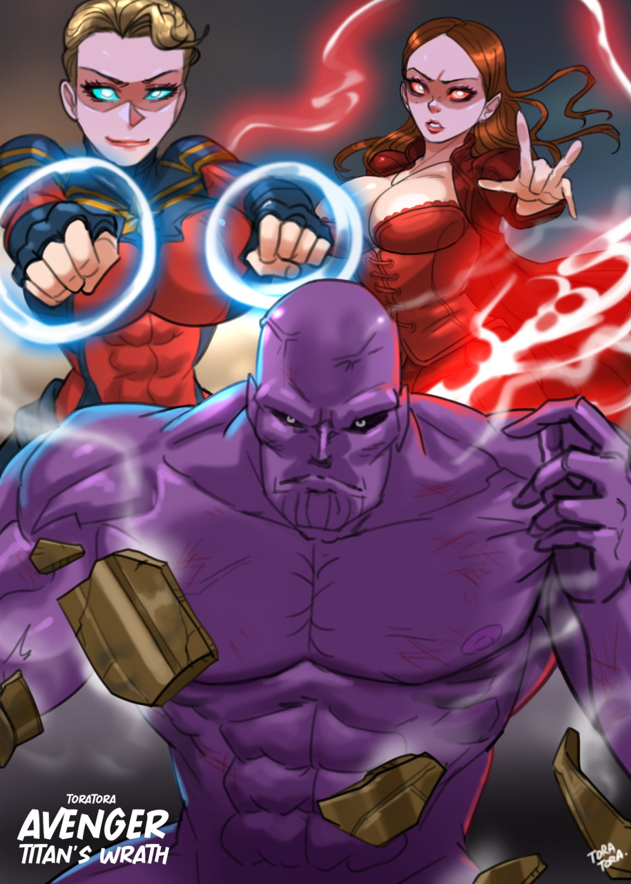 captain-marvelcarol-danversscarlet-witchthanoswanda-maximoff