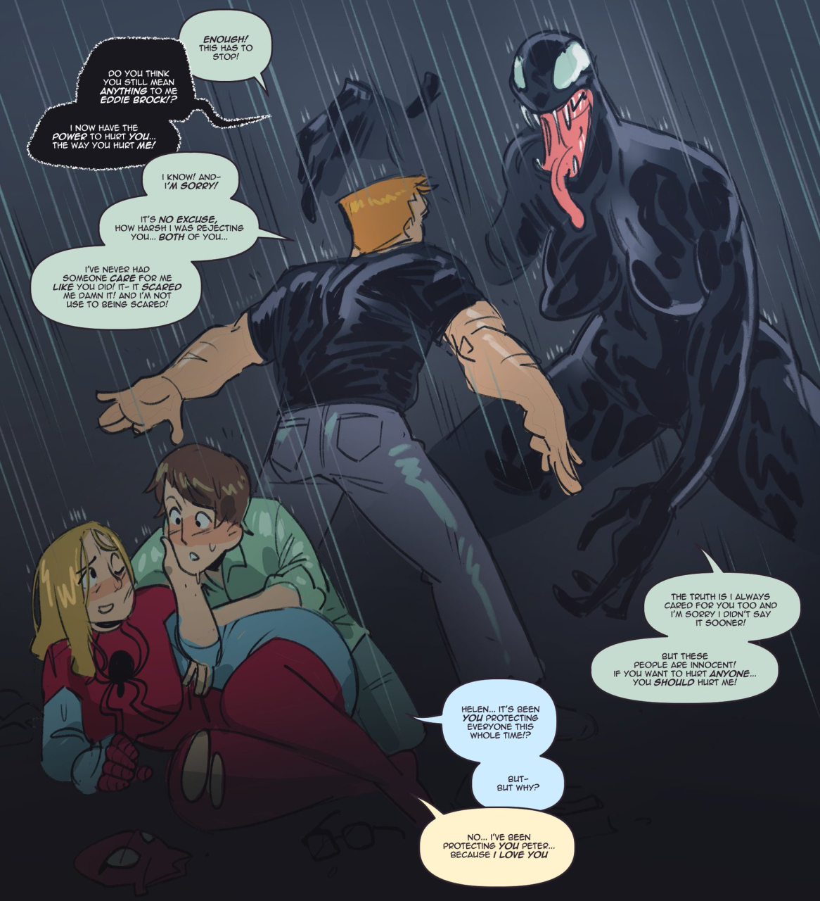 eddie-brockhelen-stacypeter-parkershe-venomspider-milfspider-womanvenom-marvel