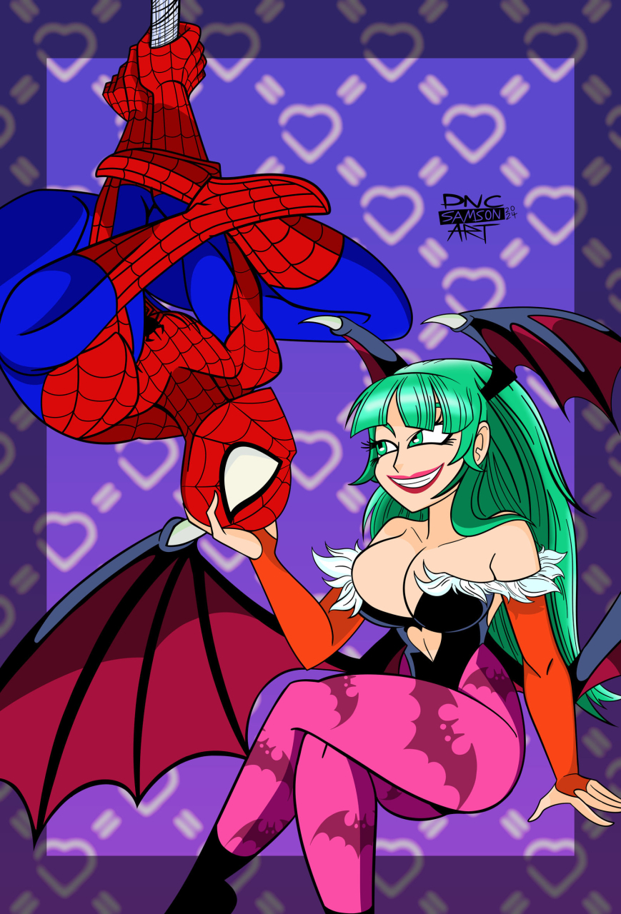 morrigan-aenslandpeter-parkerspider-man