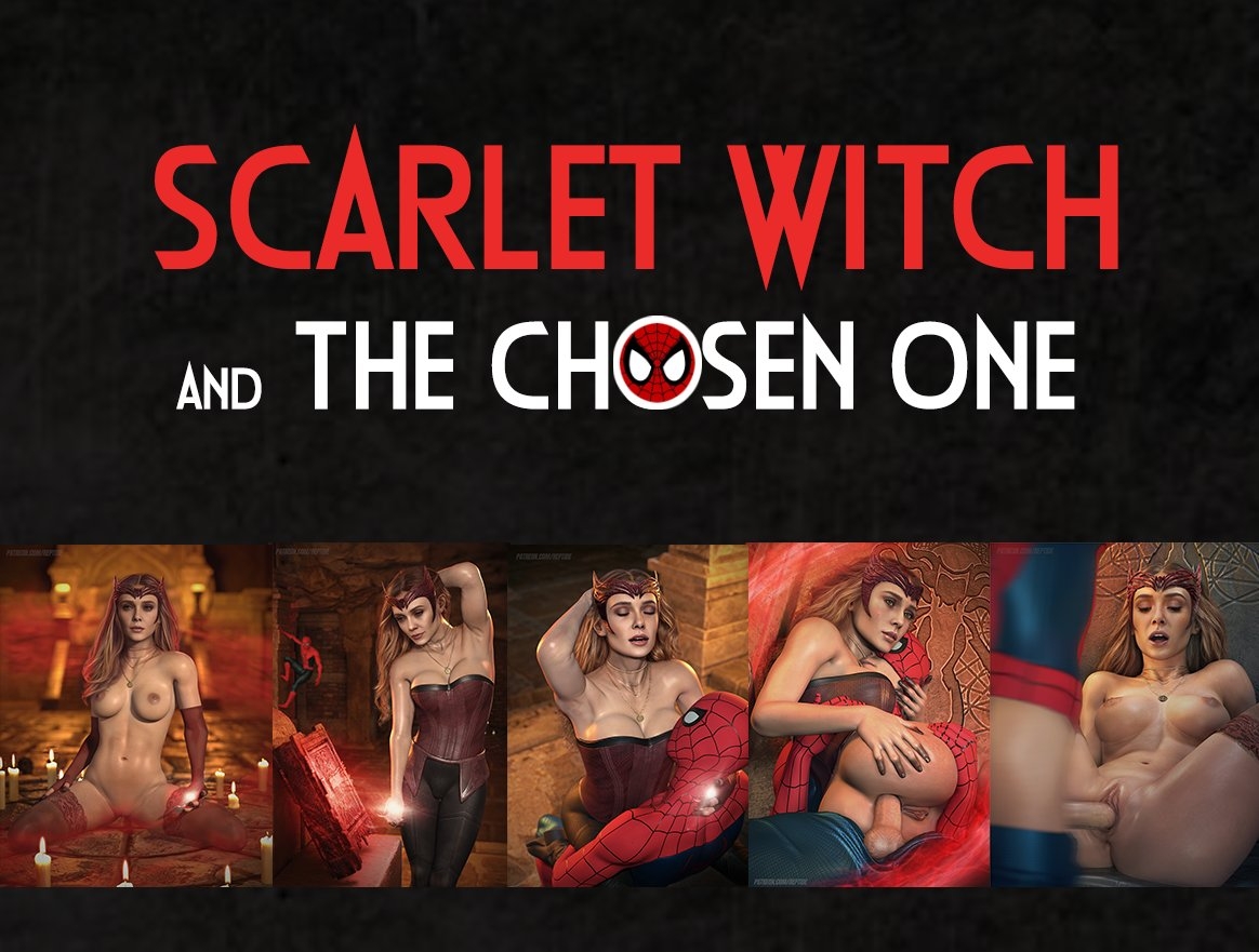 elizabeth-olsenpeter-parkerscarlet-witchspider-manwanda-maximoff