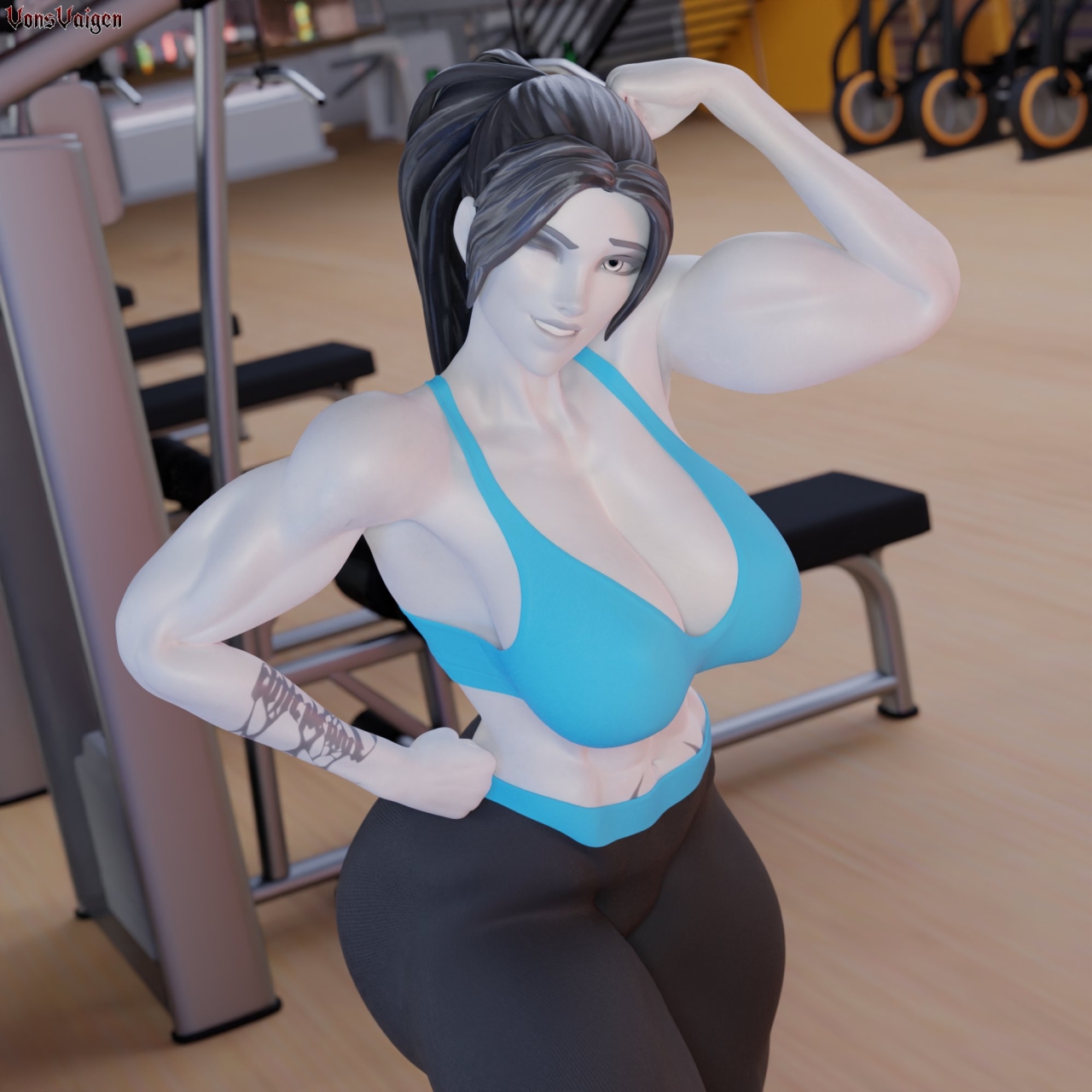 amelie-lacroixwidowmakerwii-fit-trainerwii-fit-trainer-cosplaywii-fit-trainer-female