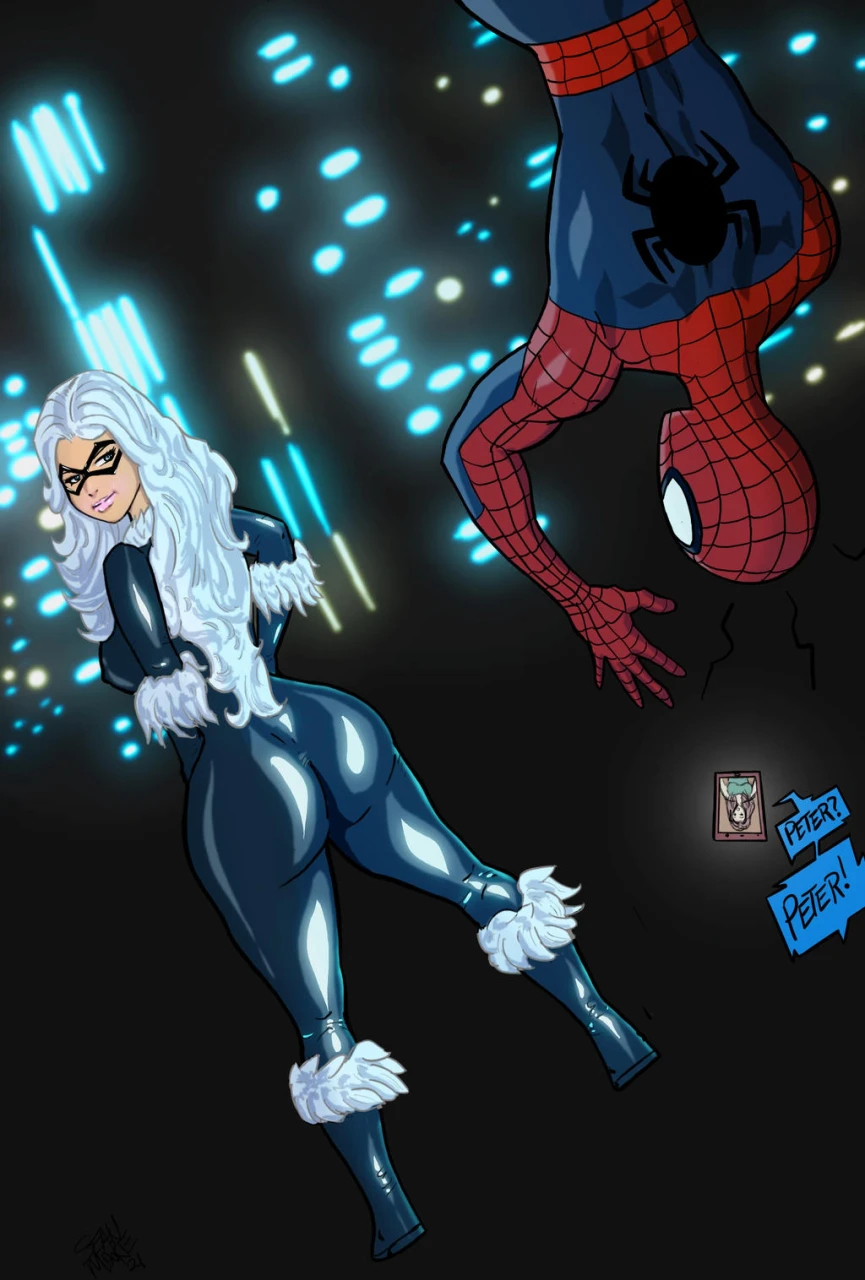 black-cat-marvelfelicia-hardypeter-parkerspider-man