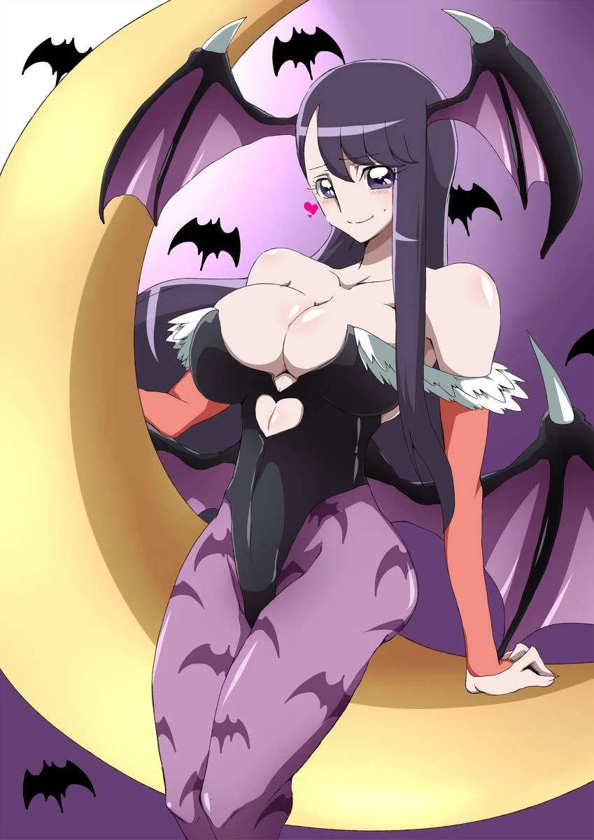 cure-moonlightmorrigan-aenslandtsukikage-yuri