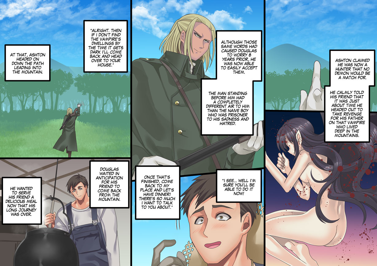 hawk-bit-kouji-bishoujo-vampire-ni-bonyuu-drink-bar-ni-sareru-hanashi-turned-into-a-breast-milk-fountain-by-a-beautiful-vampire-english-digital