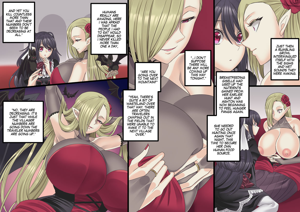 hawk-bit-kouji-bishoujo-vampire-ni-bonyuu-drink-bar-ni-sareru-hanashi-turned-into-a-breast-milk-fountain-by-a-beautiful-vampire-english-digital