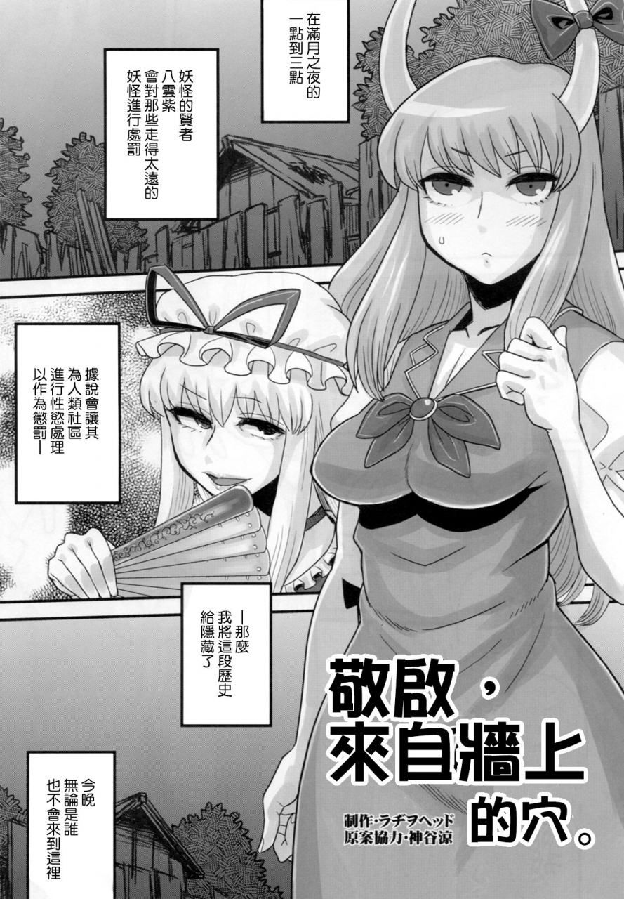 futaket-6-kakumei-seifu-kouhoushitsu-radiohead-haikei-kabe-no-ana-kara-touhou-project-chinese-kokodone