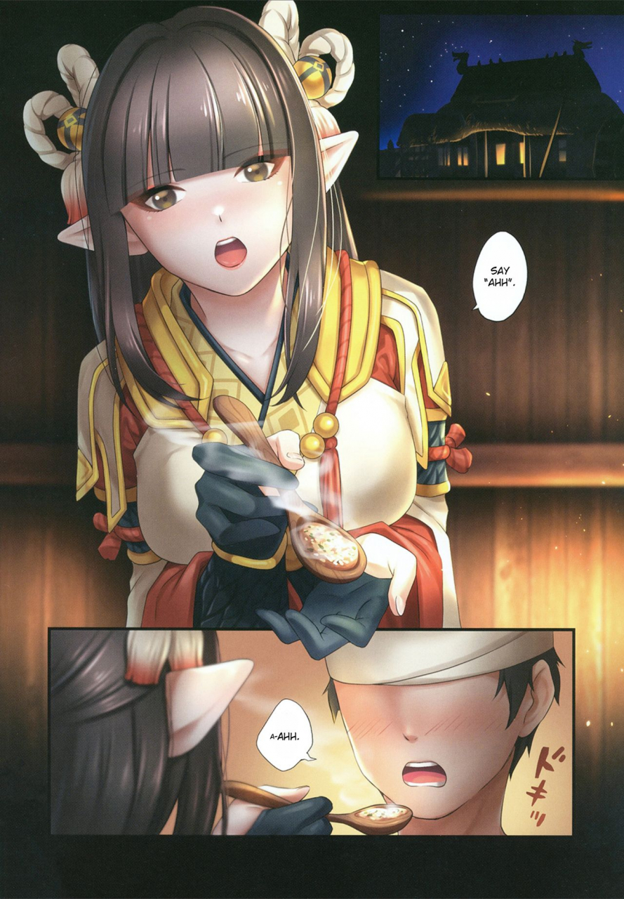 mega-akihabara-doujinsai-3-reddelicious-sha-ryuujin-futago-no-omotenashi-the-wyverian-twins-hospitality-monster-hunter-rise-english-no1-idle-translations