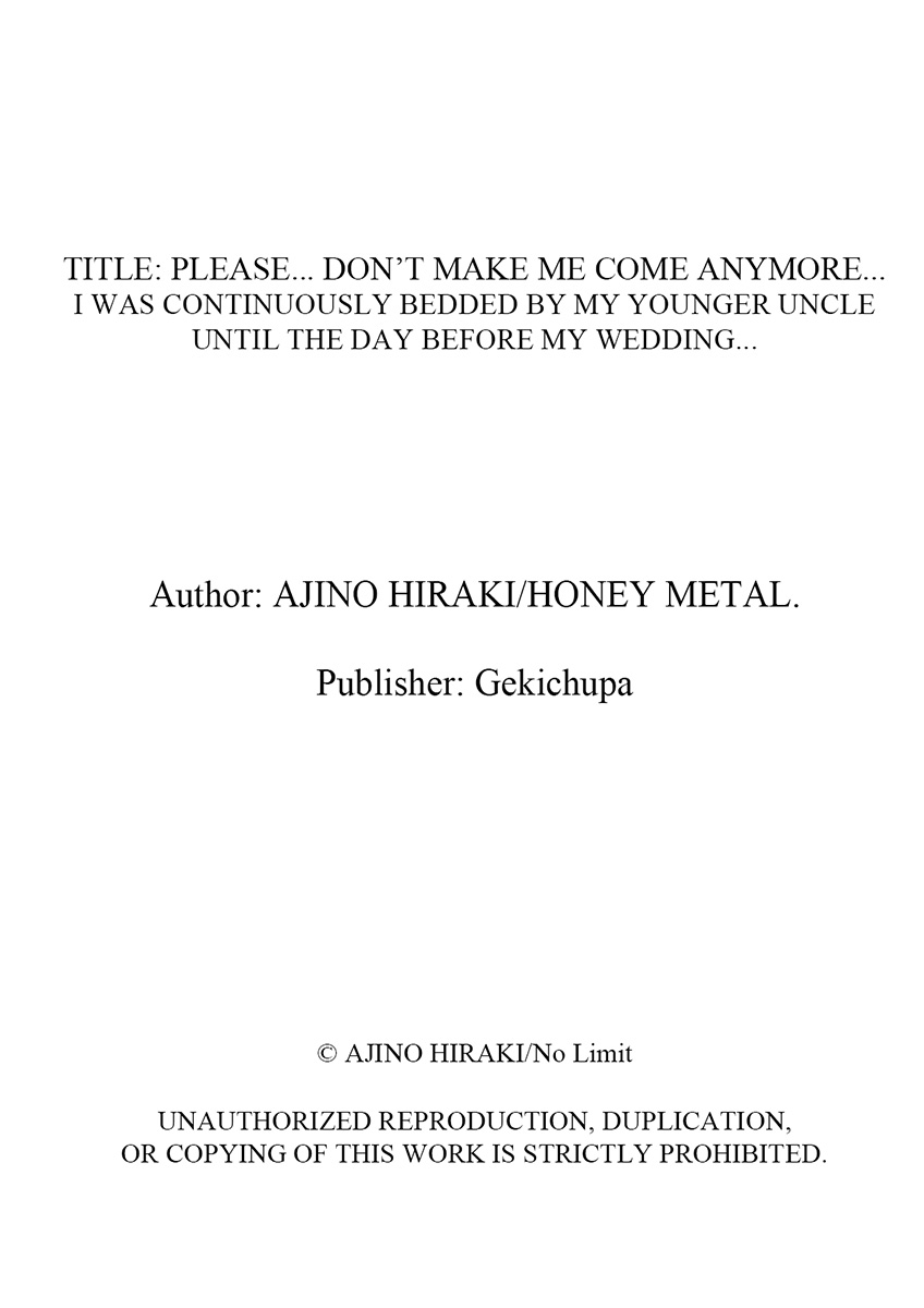 ajino-hiraki-onegai-mou-ikasenaide-shiki-no-zenjitsu-made-toshishita-no-oji-ni-dakare-tsuzuketa-watashi-wa-1-2-please-dont-make-me-come-anymore-i-was-continuously-bedded-by-my-younger-uncle-until-the-day-before-my-wedding-1-2-english