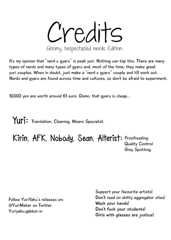 [Pandacorya] The Gyaru Who Mocked a Nerd After Discovering her Secret Account [English] [YuriYaku] [Digital]_12