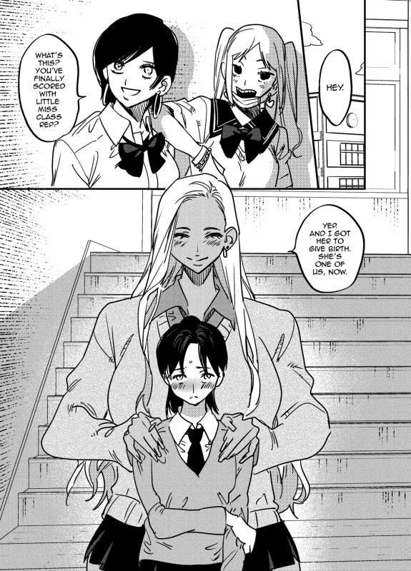 [Tosha Pink (Chimeda)] I Couldn't Refuse the Gyaru's Cock [Futanari Gyaru x Disciplinary Committee Officer]_20