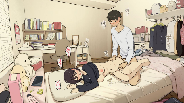 [Wakamatsu] Kazoku zaitaku-chu demo jibun no heya de nantoka sekkusu suru gakusei jidai_28