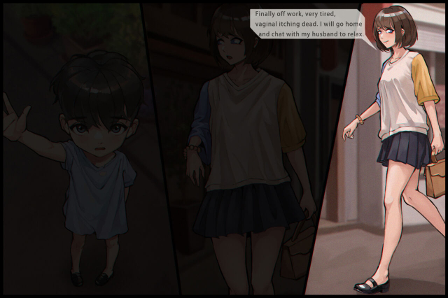 触手の苗床化孕み袋 人妻と夫がオナニーしているときに UMAの触手に肉体改造され強○出産_001