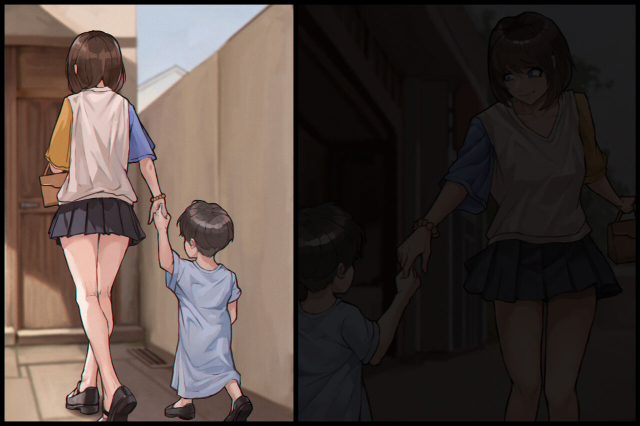 触手の苗床化孕み袋 人妻と夫がオナニーしているときに UMAの触手に肉体改造され強○出産_005