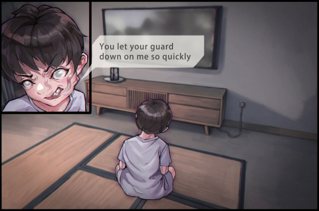 触手の苗床化孕み袋 人妻と夫がオナニーしているときに UMAの触手に肉体改造され強○出産_008