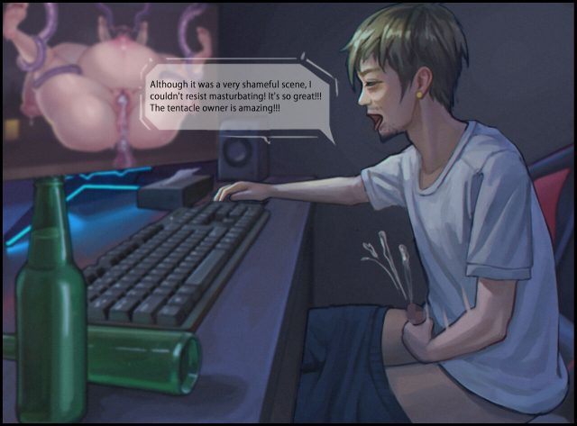 触手の苗床化孕み袋 人妻と夫がオナニーしているときに UMAの触手に肉体改造され強○出産_107