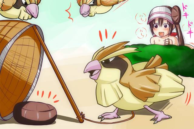 nishi koutaroumei (pokemon)+pidgeyb674ecbc757b5eba629550582c640f9f