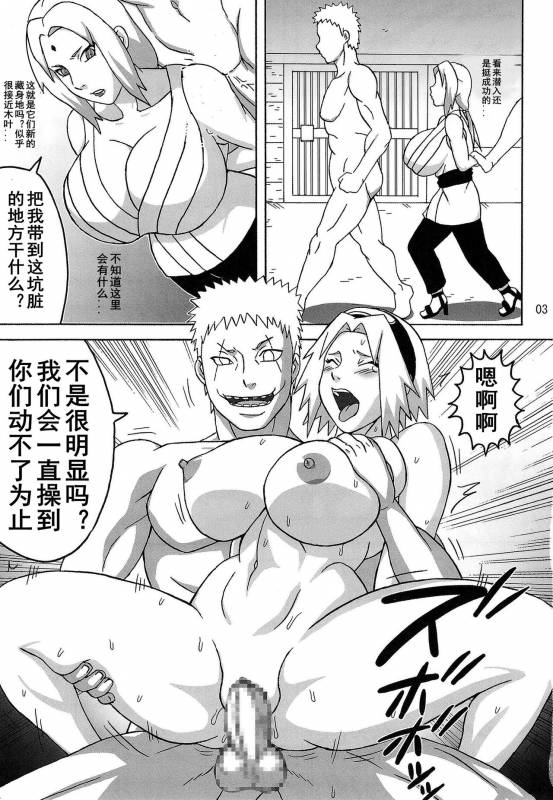 (C88) [NARUHO-Dou (Naruhodo)] Tsunade no In Kangoku R (Naruto) [Chinese] [D狗汉化]_03