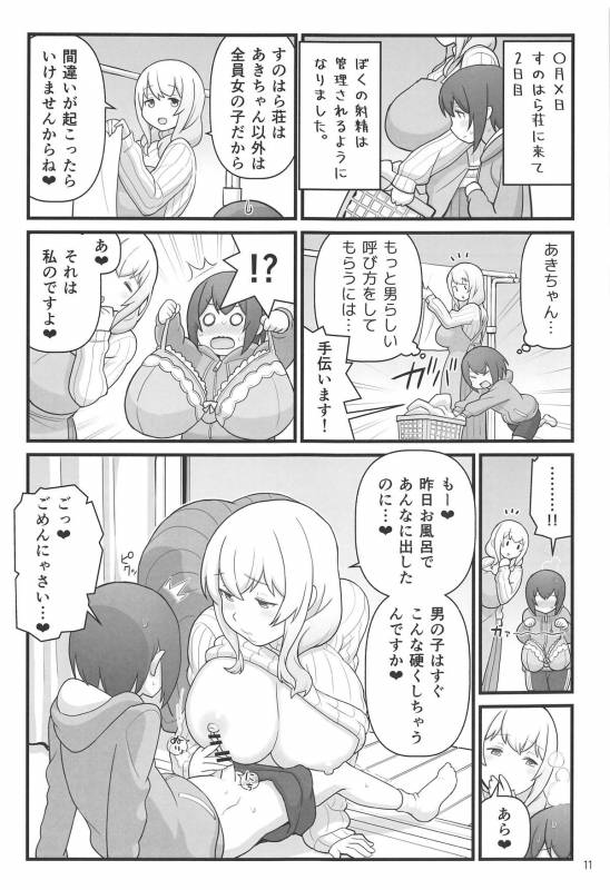 (C95) [Kakuzato-ichi (Kakuzatou)] Akkun no Nikkichou (Sunohara-sou no Kanrinin-san)_10