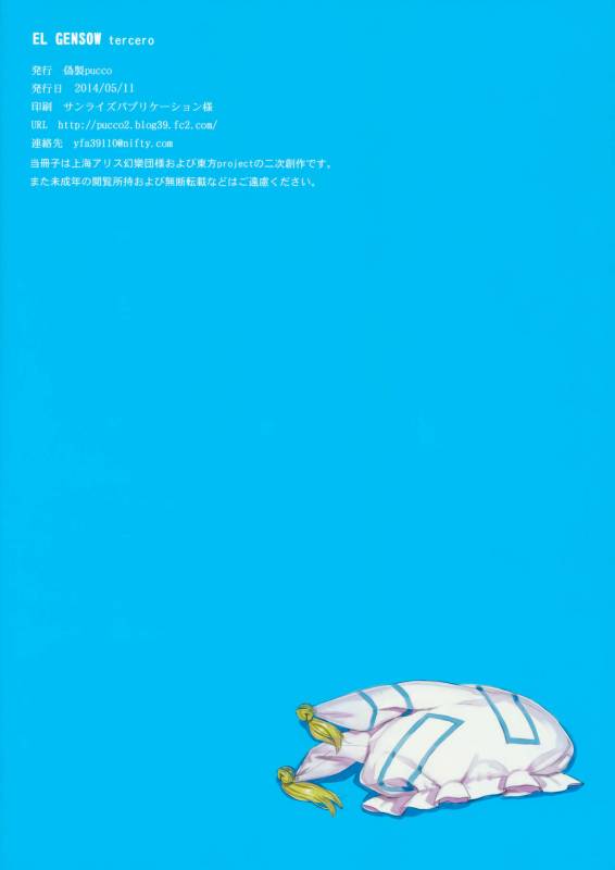 (Reitaisai 11) [Fakepucco (Usui)] EL GENSOW tercero (Touhou Project) [Chinese] [臭鼬娘漢化組]_18