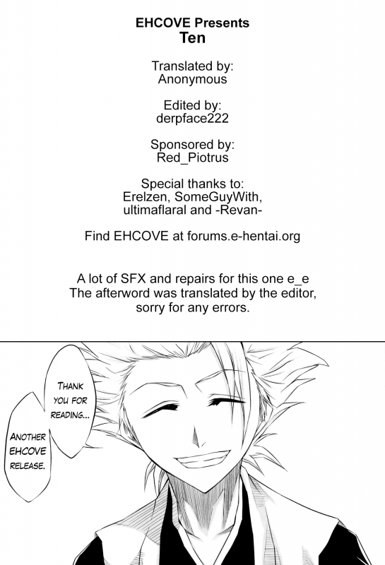 (SC39) [Heta no Yoko Zuki (Dunga)] Tou  Ten (Bleach) [English] [EHCOVE]_27