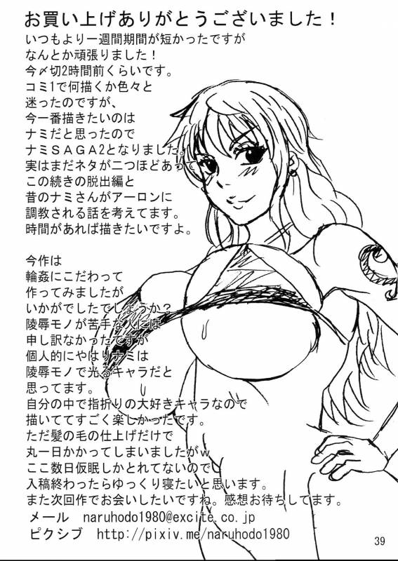 [Naruho-dou (Naruhodo)] Nami SAGA 2 (One Piece) [English] [Digital]_39