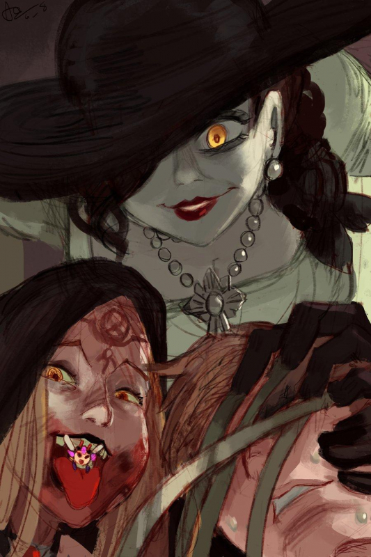 alex ahadalcina dimitrescu+daniela (resident evil)+ethan winters+q-bee6194154504267259a6578f3018ac5ff3