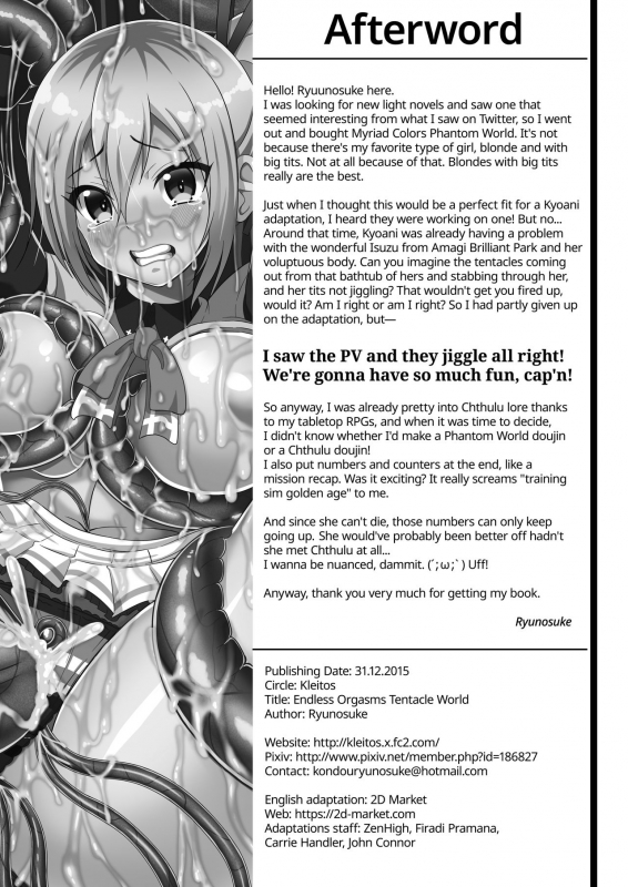 [Kleitos (Ryunosuke)] Mugen Zecchou no Tentacle World Endless Orgasms Tentacle World (Musaigen no Phantom World) [English] {2d-market.com} [Decensored] [Digital]_16