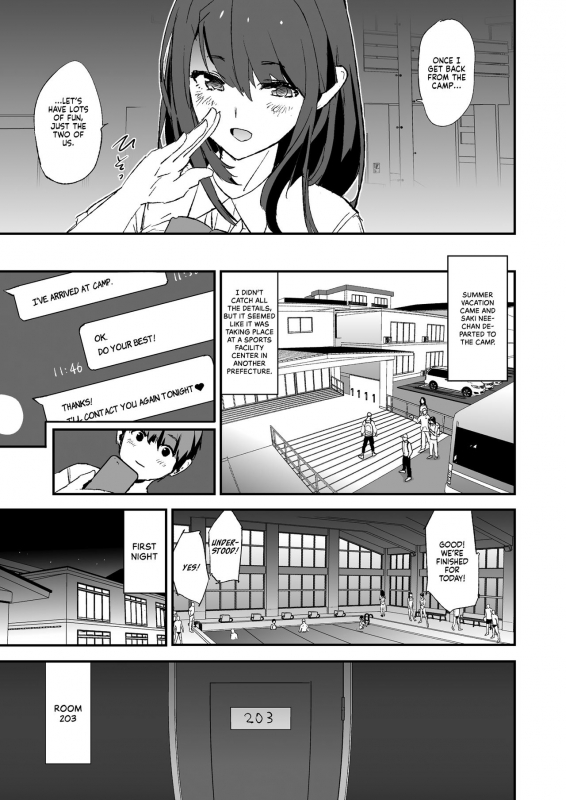 [Yami ni Ugomeku (Dokurosan)] Omae no Nee-chan Onaho Gasshuku Itteru Rashii ze It seems your girlfriend is going to the cock sleeve camp [English] [Kinsei Translations] [Decensored] [Digital]_07