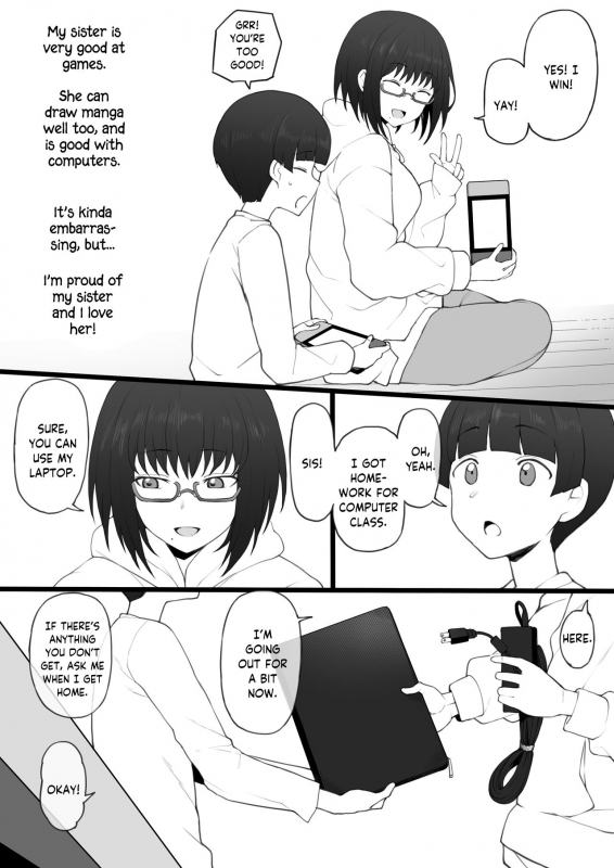 [Terasu MC] Daisuki na Onee-chan ni Karita Pasocon no Naka ni... On the Laptop My Beloved Big Sister Lent Me… [English]_02