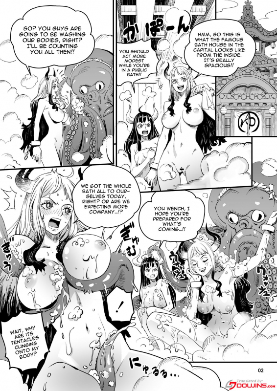 [Konohanaku (Konohana)] Wano Kuni Sentou Momiarai Ni Washing By Rubbing In The Wano Bathhouse (One Piece) [English] {Doujins.com}_01