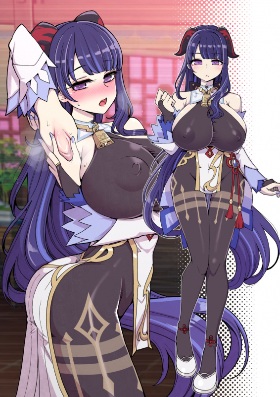 [Shouwa Saishuu Sensen (Hanauna)] Raiden Shogun Gekini Cosplayer (Honnin) ga Fukei sugiru Ken ni T_37