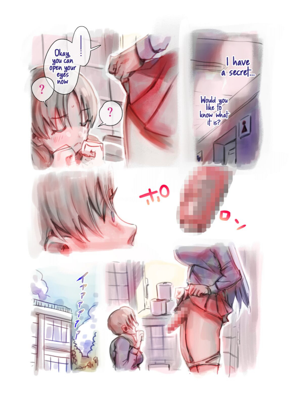 [Tosha Pink (Chimeda)] Daisuki na Senpai ga Futanari datta kedo _02