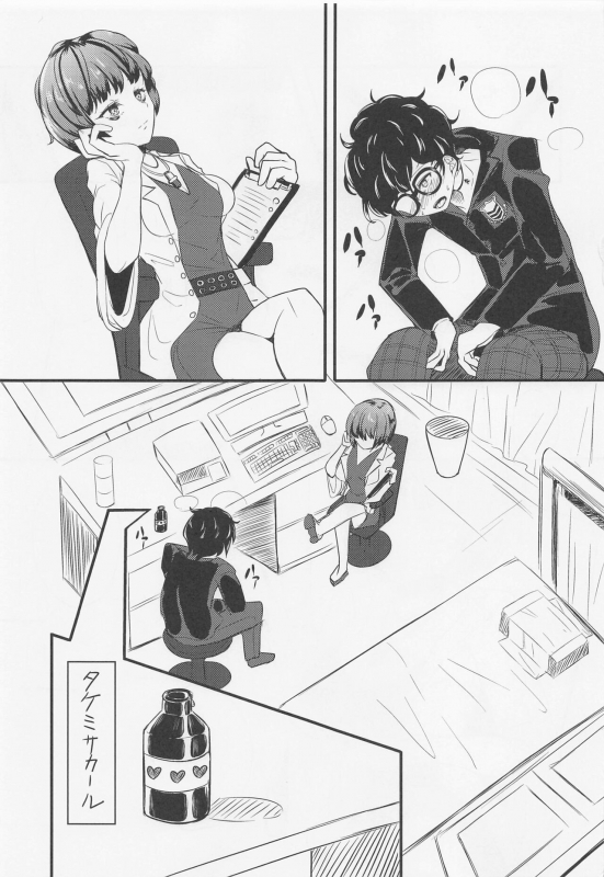 (C99) [mikan-bako (Kotatsu Mikan)] Takemi Naika Iin no Yoku Aru Koukei (Persona 5)_01