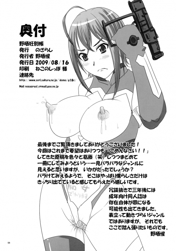 (C76) [Nozarashi (Nozarashi Satoru)] Nozarashi Ninbetsuchou (Various)_57