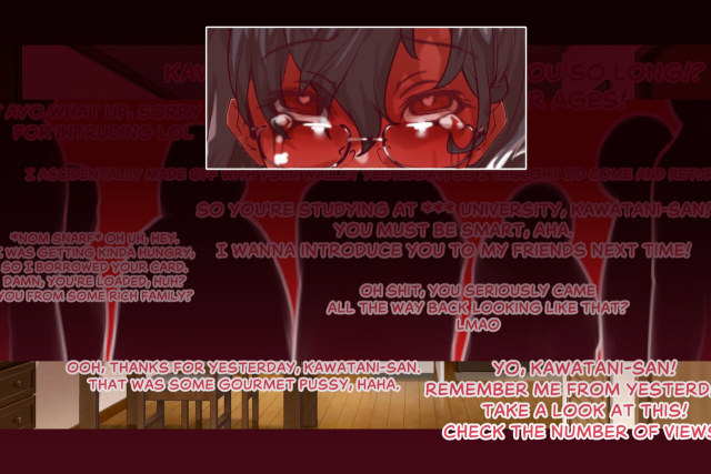 [ippomaehe (Wanaata)] Kinou Nikubenki datta Kawatani-san Public Cumdump Kawatani-san The Day After _86