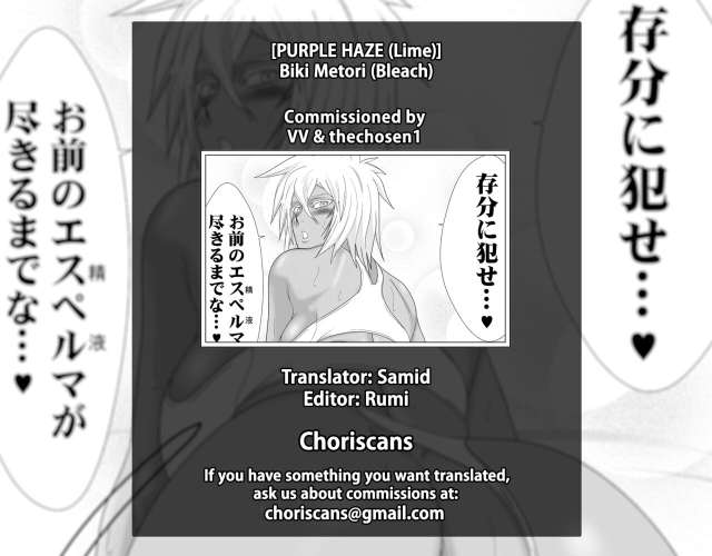 [PURPLE HAZE (Lime)] Biki Metori (Bleach) [English] [ChoriScans]_34