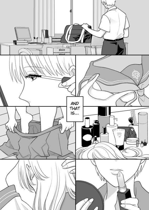 [Chokubasu] Otoko no Ore ga Josou Shite Papakatsu Shitara Maji de Onna ni Natta Hanashi [English] [TheFrogManScan_03