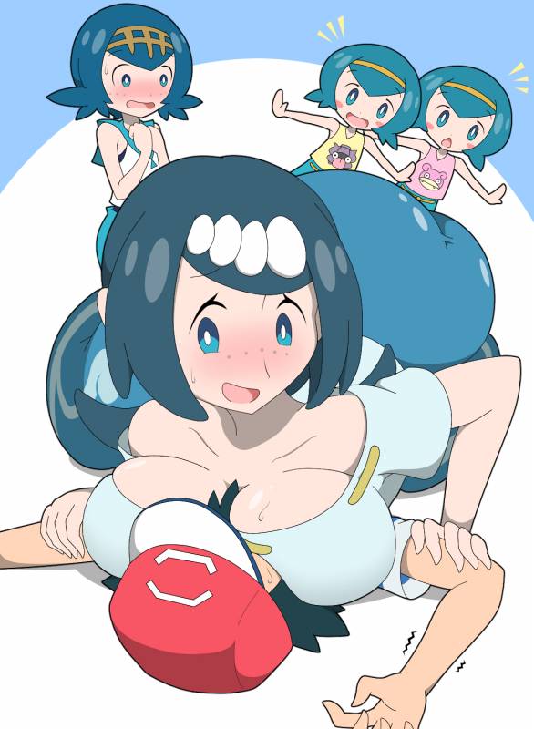 lana's mother (pokemon)+lana (pokemon)+sarah+satoshi (pokemon)