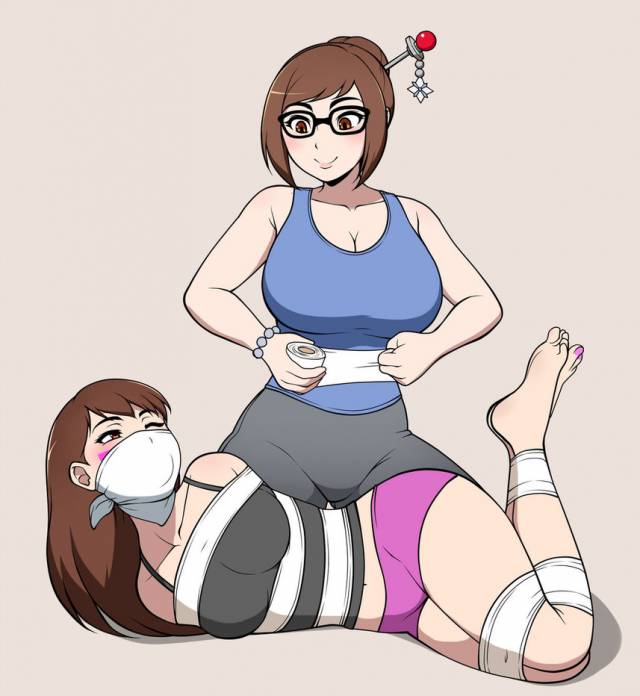 d.va+mei (overwatch)