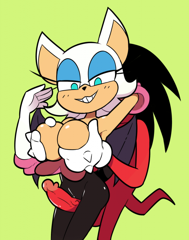 knuckles the echidna+rouge the bat