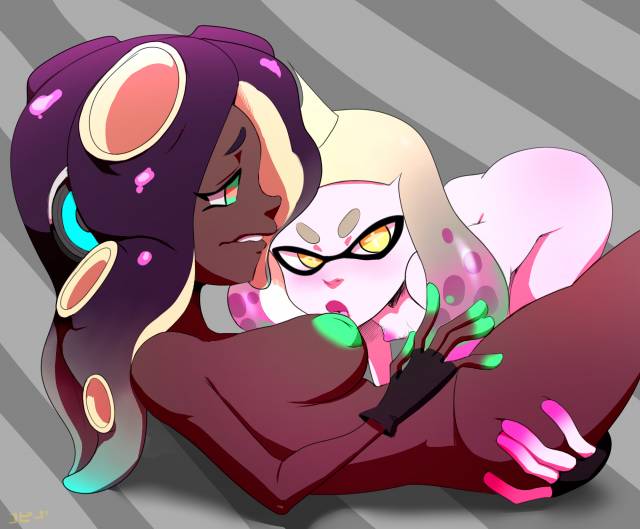 marina (splatoon)+pearl (splatoon)