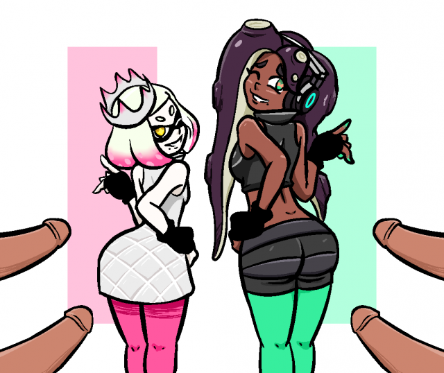 marina (splatoon)+pearl (splatoon)