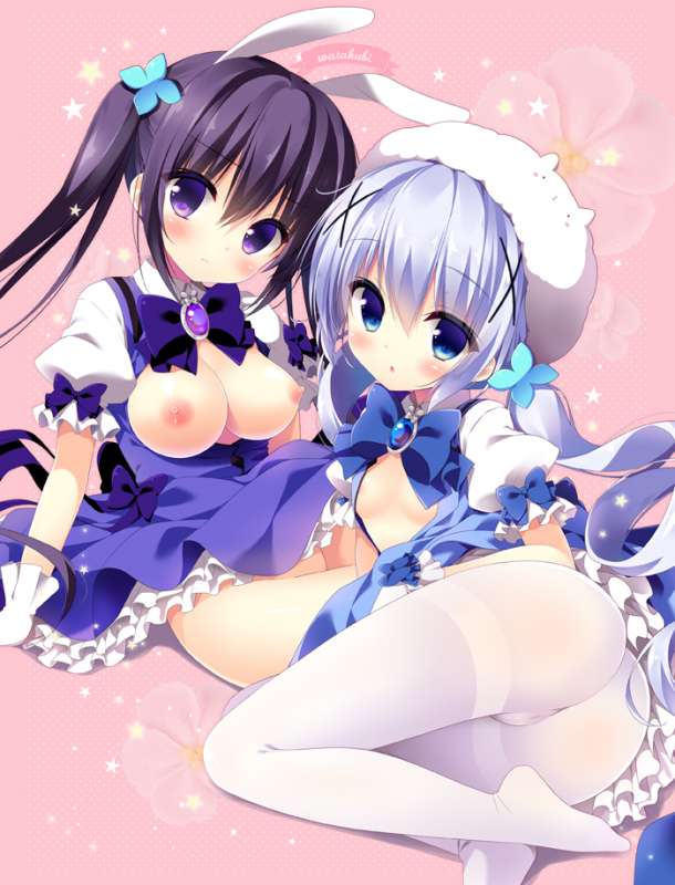 kafuu chino+tedeza rize+tippy (gochiusa)