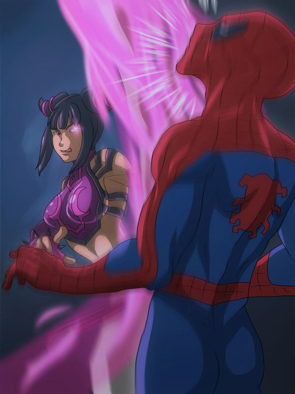 han juri+spideg-man