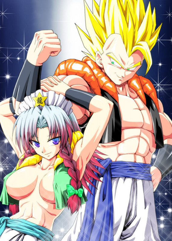 gogeta+hong meiling+izayoi sakuya