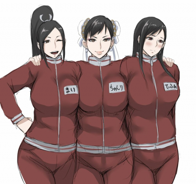 chun-li+shiranui mai+tifa lockhart